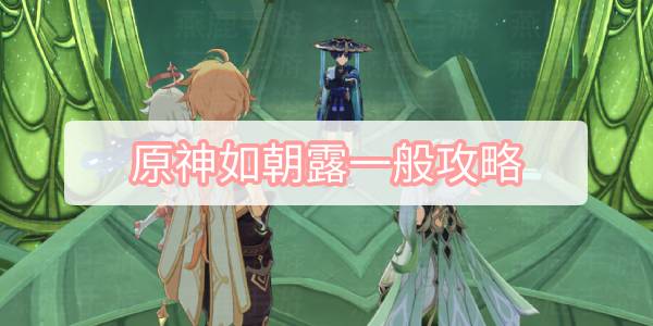 原神如朝露一般攻略