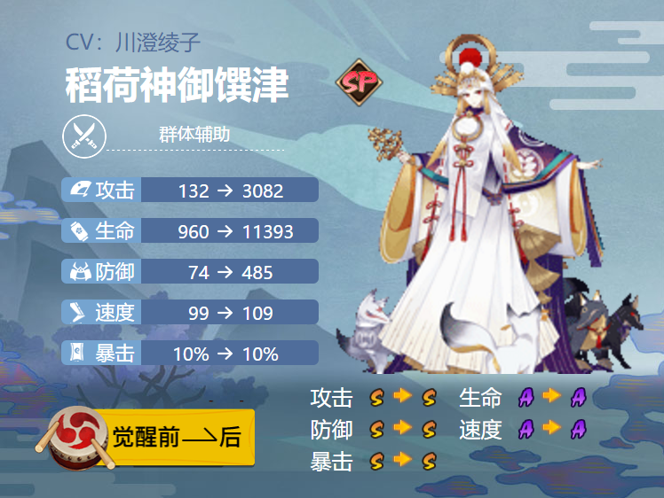 阴阳师稻荷神御馔津搭配2021