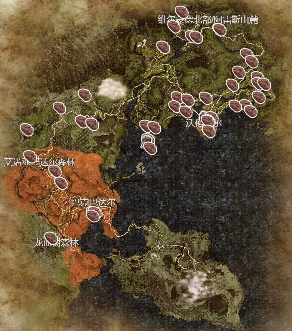碎片分布图