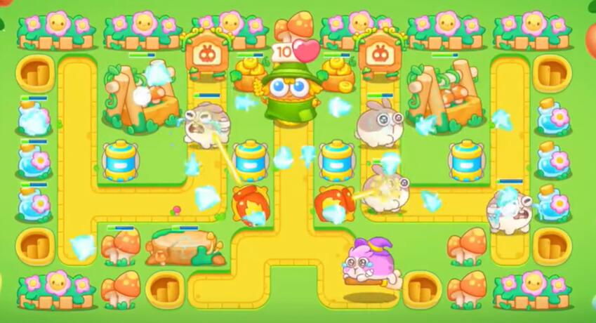 多方位防御塔设置