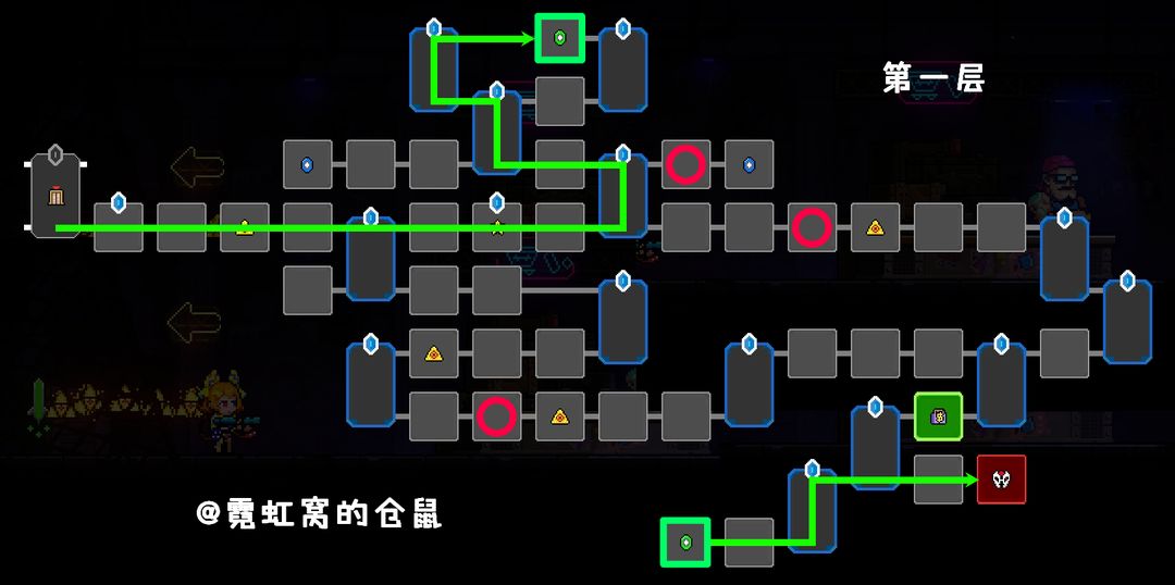 霓虹深渊无限神经矩阵第五赛季路线图 全层详解