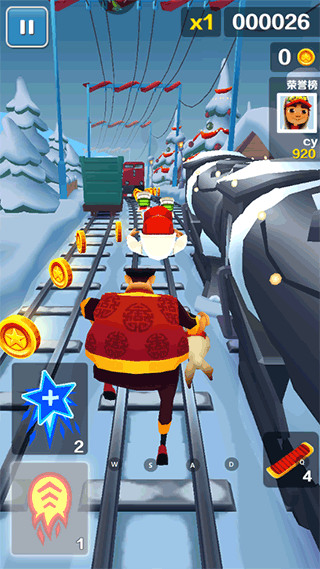 地铁跑酷北极版内置菜单下载-地铁跑酷北极版中文下载 运行截图3