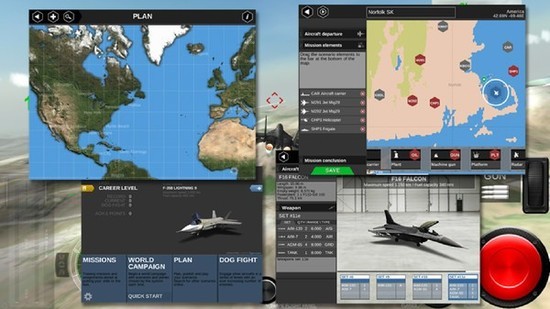 模拟空战中文版下载-模拟空战(AirFighters Pro)游戏最新下载 运行截图1