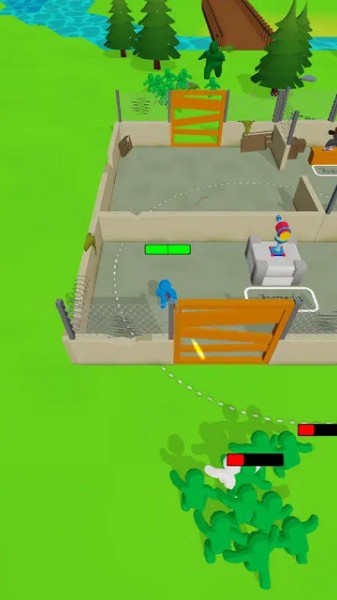 僵尸防御站多人合作模式 游戏战斗截图