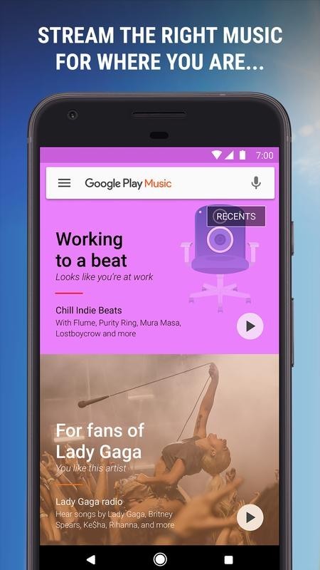 google play musice下载-谷歌音乐播放器(google play music)安卓版下载v1.33 运行截图1