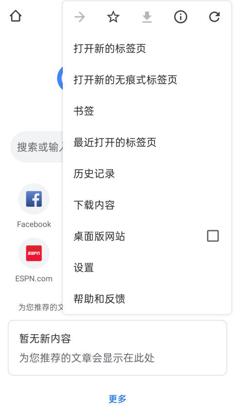 谷歌浏览器下载手机版-谷歌浏览器(google chrome)手机版下载v91.0.4472.134 中文版 运行截图3