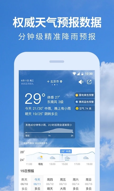 2021天气预报下载-天气预报下载2021最新版官方免费软件 运行截图1