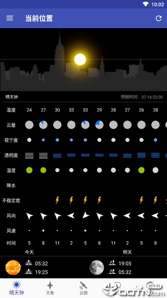 晴天钟app下载-晴天钟(7timer)最新版下载v1.3.7 安卓版 运行截图1